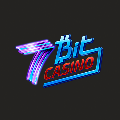 7bit casino logo made in neon colors