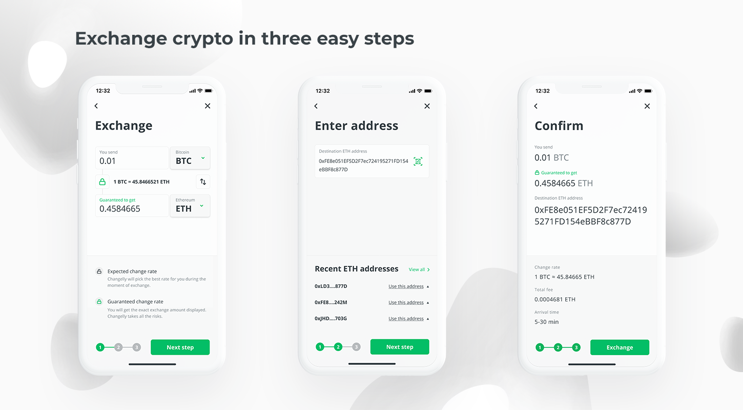 trade crypto in changelly mobile app on ios and google play